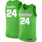 Men Shawn Respert Michigan State Spartans #24 Nike NCAA Green Authentic College Stitched Basketball Jersey KX50X77BQ